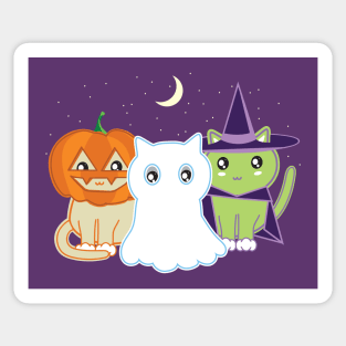 Halloween Kitties Sticker